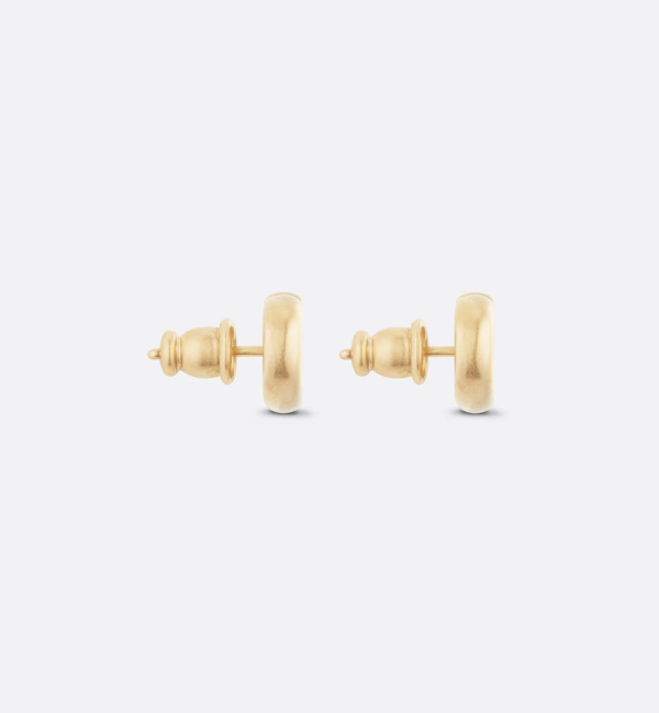 DIOR CD Navy Stud Earrings