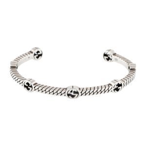 GUCCI Thin Interlocking G Cuff Bracelet