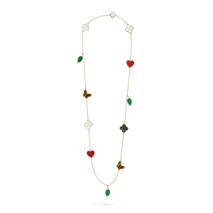 Van Cleef & Arpels Lucky Alhambra long necklace, 12 motifs