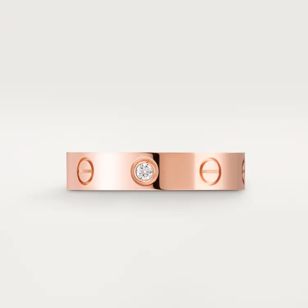 CARTIER LOVE WEDDING BAND, 1 DIAMOND