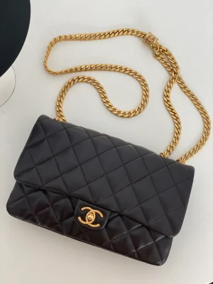 Chanel Small Flap Bag Black For Women, Women's Bags 8.7in/22cm