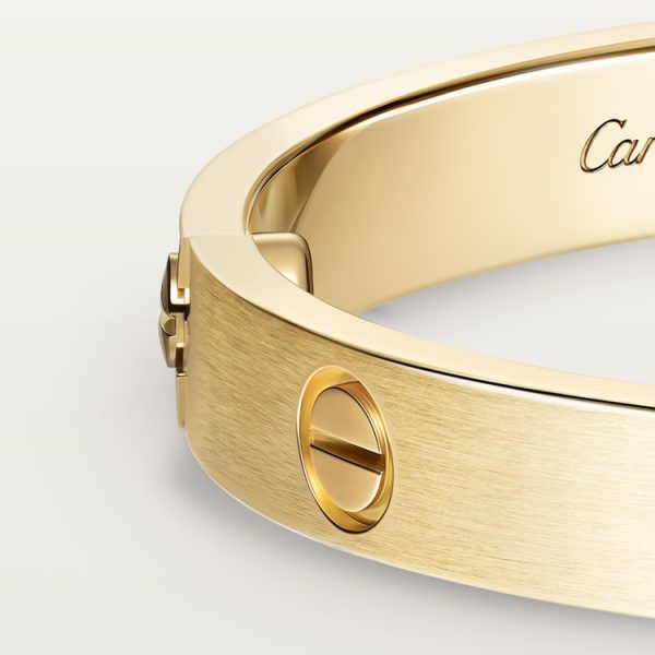 CARTIER LOVE BRACELET, CLASSIC MODEL, BRUSHED, 4 DIAMONDS