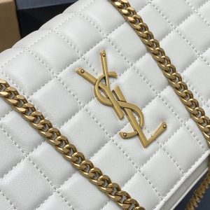 YSL Cassandre Matelassé Carré Chain Wallet IN Lambskin