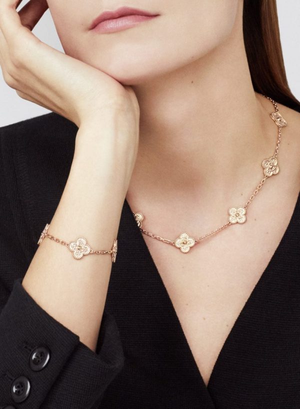 Van Cleef & Arpels Vintage Alhambra necklace, 10 motifs