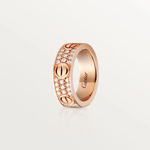 CARTIER LOVE RING, DIAMOND-PAVED