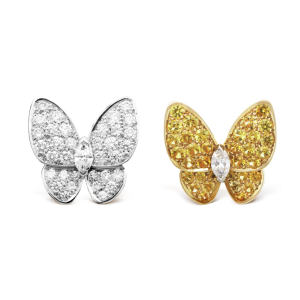 Van Cleef & Arpels Two Butterfly earrings