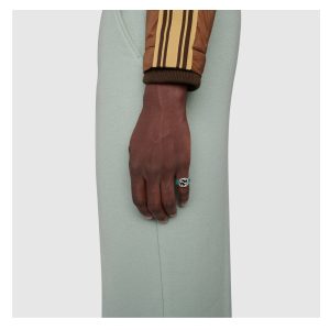 GUCCI TURQUOISE ENAMEL RING