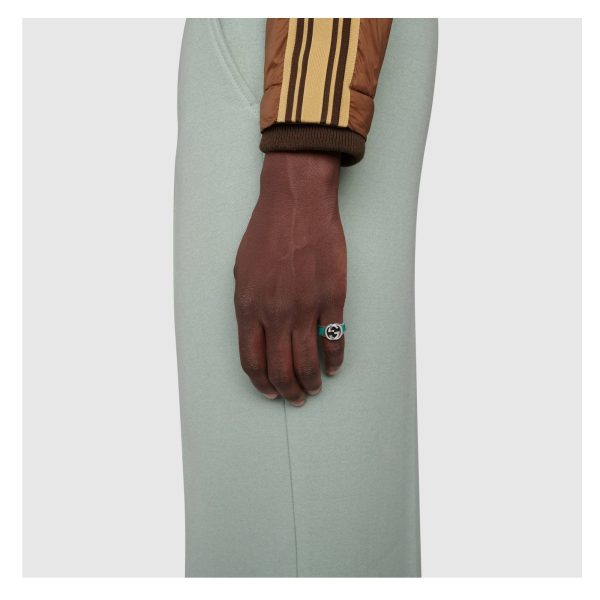 GUCCI TURQUOISE ENAMEL RING
