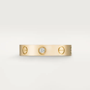 CARTIER LOVE WEDDING BAND, 1 DIAMOND