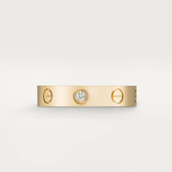 CARTIER LOVE WEDDING BAND, 1 DIAMOND