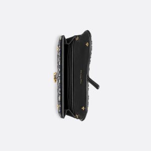 DIOR Long Saddle Wallet with Chain