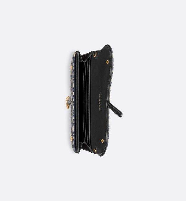 DIOR Long Saddle Wallet with Chain