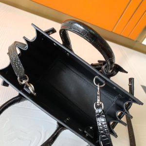 YSL Classic Sac De Jour Nano  In Crocodile Shiny Embossed Leather