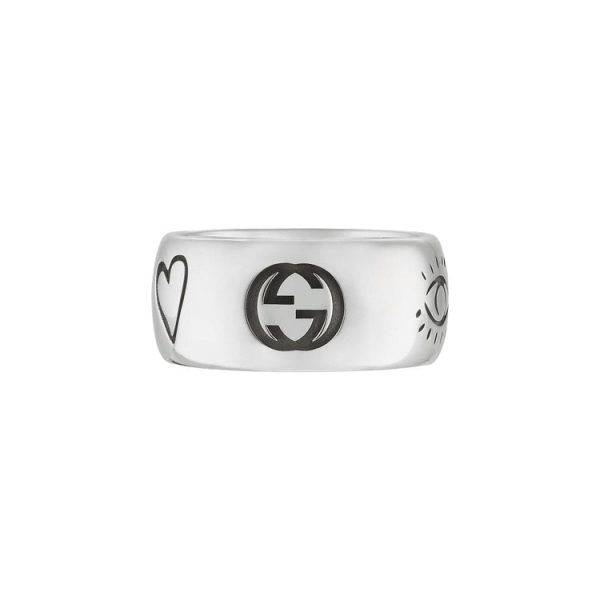 GUCCI Wide Blind For Love Ring