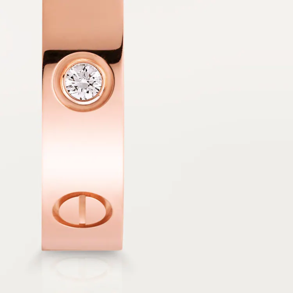CARTIER LOVE WEDDING BAND, 1 DIAMOND