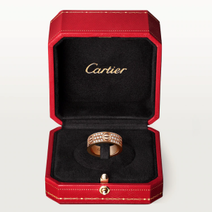 CARTIER LOVE RING, DIAMOND-PAVED