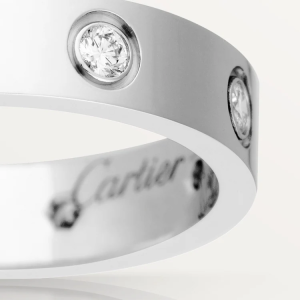 CARTIER LOVE WEDDING BAND, 8 DIAMONDS