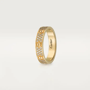 CARTIER LOVE WEDDING BAND, DIAMOND-PAVED