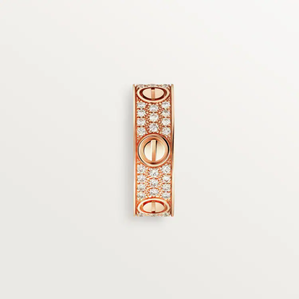 CARTIER LOVE RING, DIAMOND-PAVED