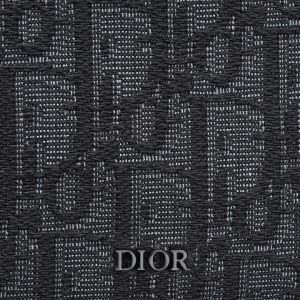 DIOR Wallet Black Oblique Jacquard