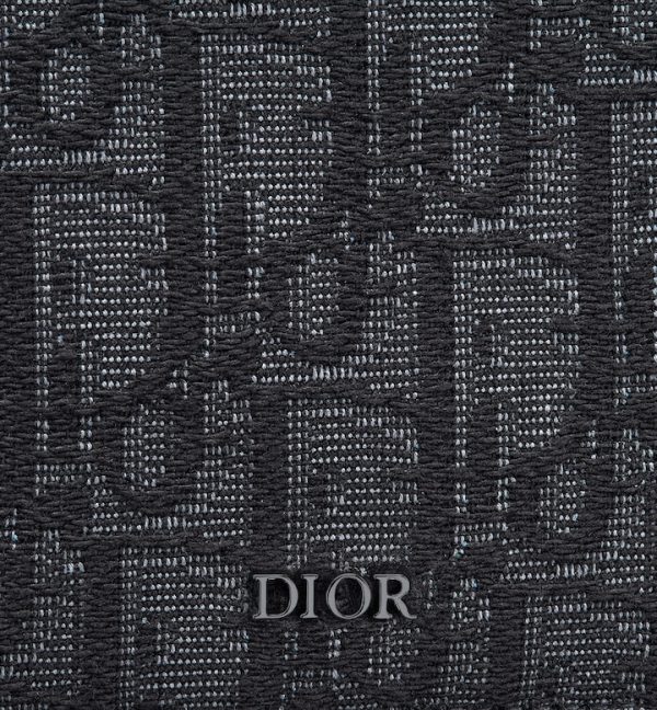DIOR Wallet Black Oblique Jacquard