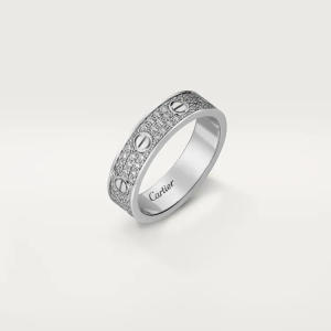 CARTIER LOVE WEDDING BAND, DIAMOND-PAVED