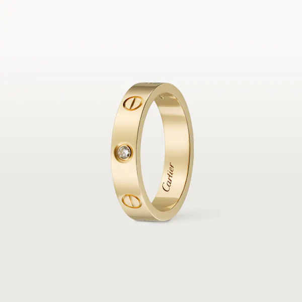 CARTIER LOVE WEDDING BAND, 1 DIAMOND