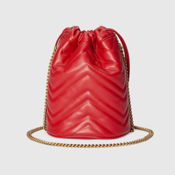 GUCCI MARMONT MATELASSE MINI BUCKET BAG