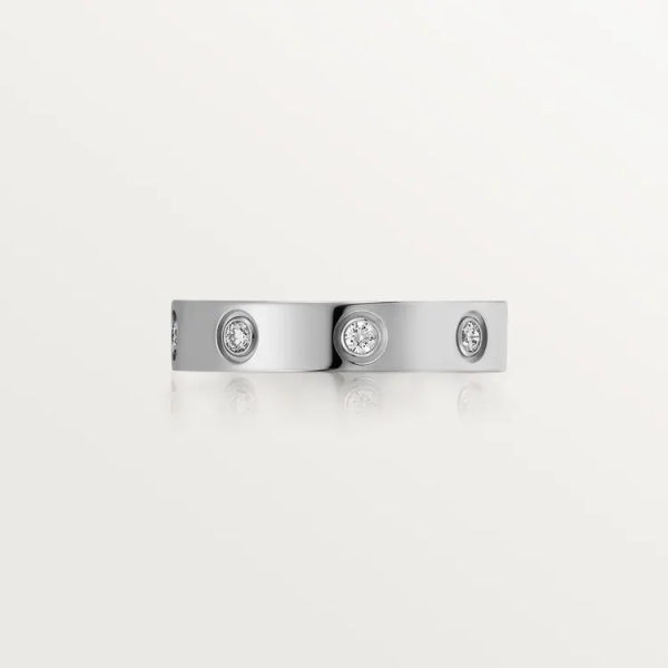 CARTIER LOVE WEDDING BAND, 8 DIAMONDS