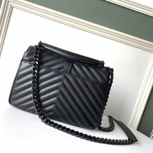 YSL College Medium Quilted Leather Bag