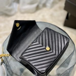 YSL College Medium Quilted leather Bag
