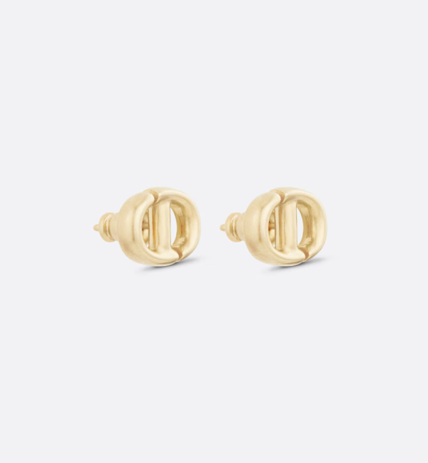 DIOR CD Navy Stud Earrings