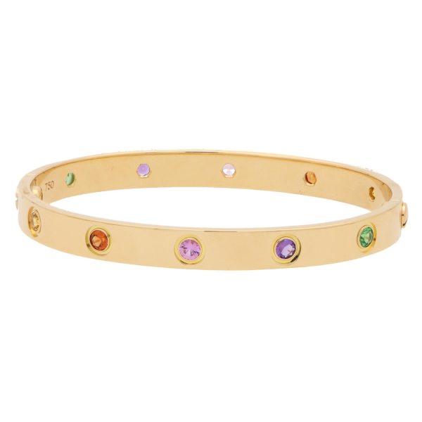 CARTIER Multi Gem Love Bracelet in 18k Yellow Gold