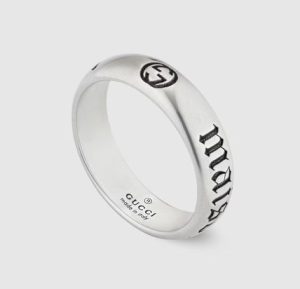 GUCCI Thin 'maison de l'amour' ring