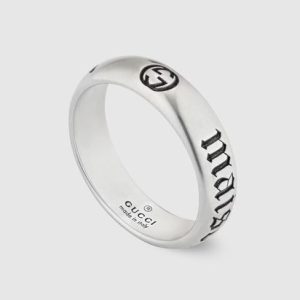 GUCCI Thin 'maison de l'amour' ring