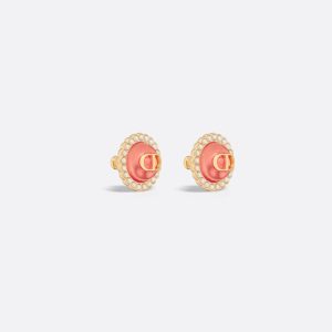 DIOR Petit CD Baroque Stud Earrings