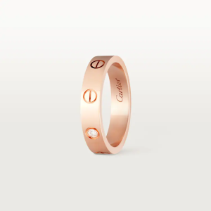 CARTIER LOVE WEDDING BAND, 1 DIAMOND