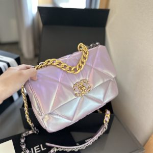 CLASSIC FLAP Small Medium Bag Silver Gold Reverse Hardw