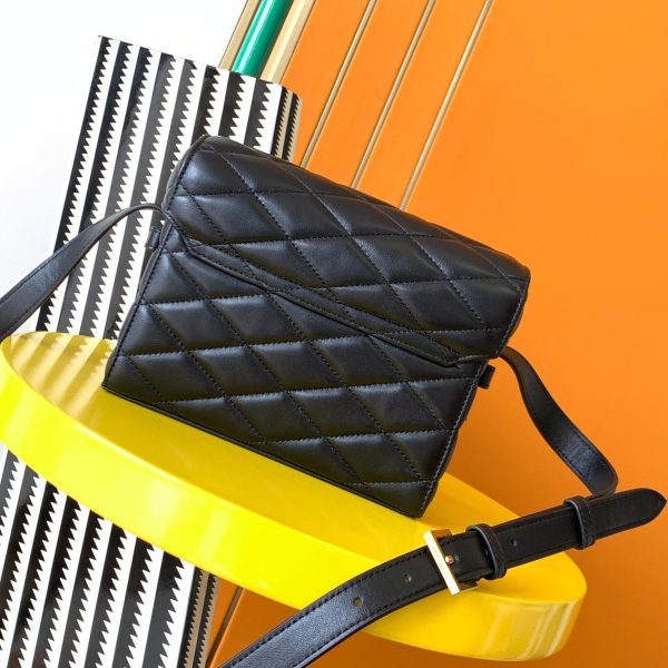 YSL JUNE BOX BAG IN QUILTED LAMBSKIN