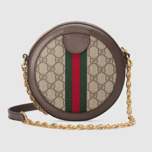 GUCCI OPHIDIA  MINI ROUND SHOULDER BAG
