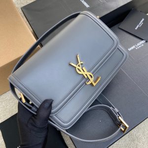 YSL Solferino Medium Satchel In Box Leather