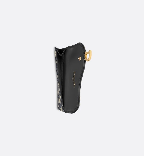 DIOR Saddle Cosmos Zipped Card Holder