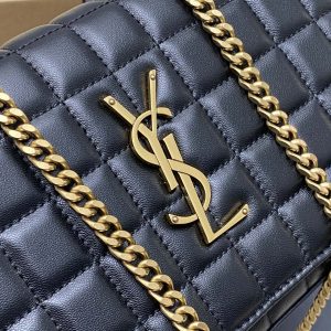 YSL Cassandre Matelassé Carré Chain Wallet IN Lambskin