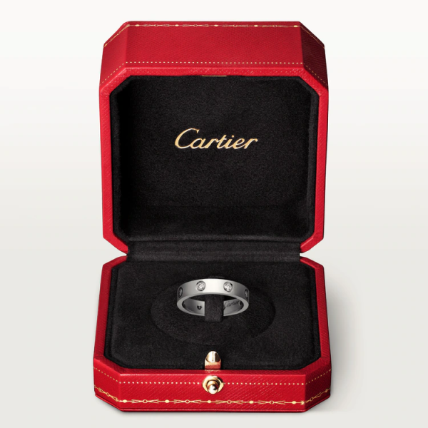 CARTIER LOVE WEDDING BAND, 8 DIAMONDS