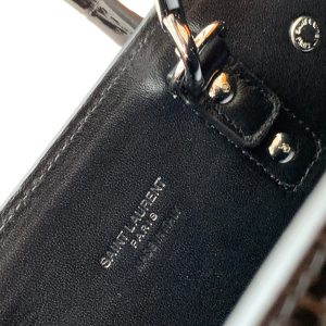 YSL Classic Sac De Jour Nano  In Crocodile Shiny Embossed Leather