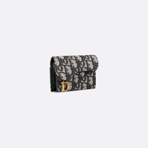 DIOR Saddle Bloom Card Holder