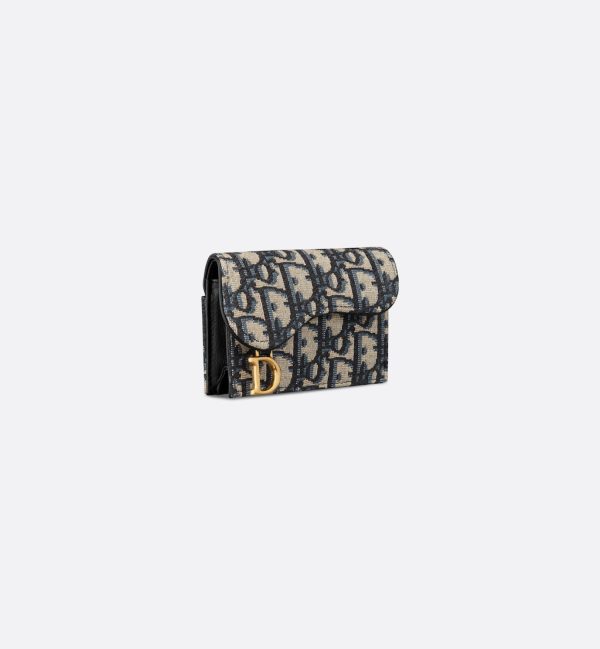DIOR Saddle Bloom Card Holder