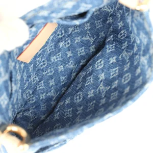 Louis Vuitton X Takashi Murakami Cherry Sunset Bag Denim Monogram Gold Hardware