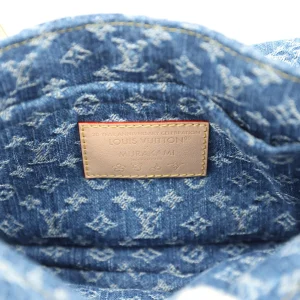 Louis Vuitton X Takashi Murakami Cherry Sunset Bag Denim Monogram Gold Hardware